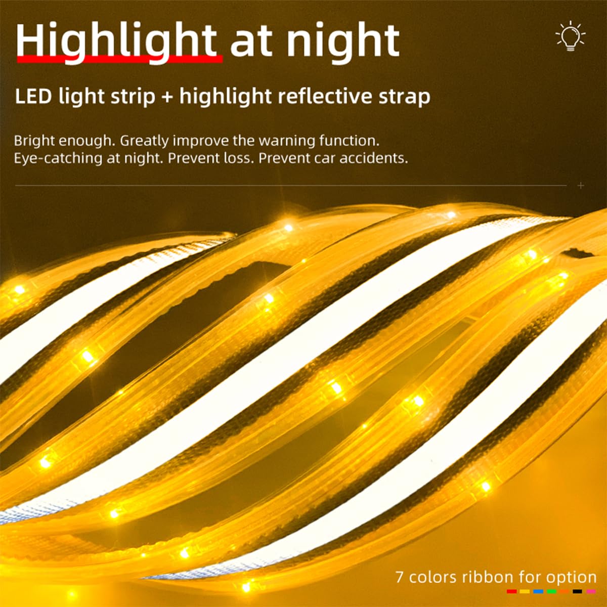 BININBOX LED Pferdegeschirr Verstellbar Luminous Horse Vorderzeug Brustgurt für Pferde für den Pferdesport