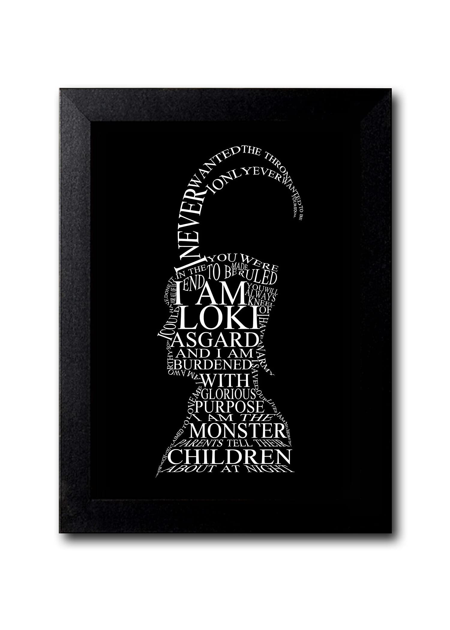 Blue Nexus Avenger Loki Digital Art Wall Poster with Wall Frame Wall Stickers Room Art Poster Painting (Get 25% Off on Buying More Than 1 Any Products:Check Offer Section)_BNWPC590