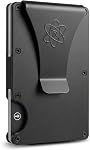 ROSSM Minimalist Wallet for Men - RFID Slim Wallet for Men - Thin Carbon Fiber and Metal Wallet for Cards and Cash - Next Generation Rigid Wallet