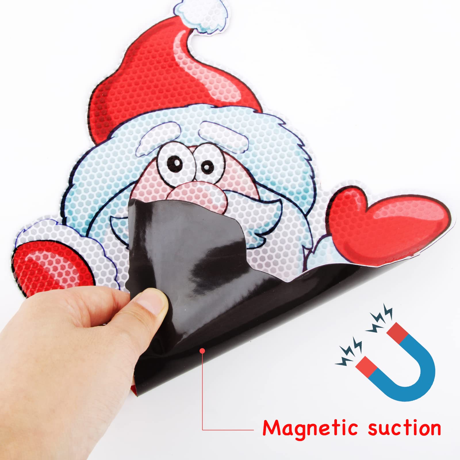 Weihnachts-Magnetaufkleber Set - Kühlschrank Deko Mit Weihnachtsmann & Rentier