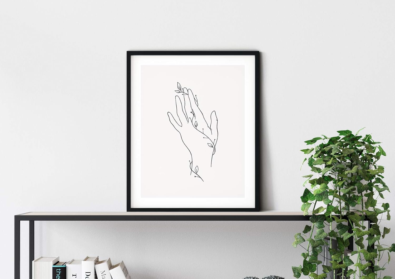 Minimalist Line Art Prints Set of 4 By Haus and Hues | Aesthetic Art Posters | Wall Art Minimalist Painting | Minimal Wall Art | Drawing Poster | Black/White Prints | Unframed (11x14): Posters & Prints