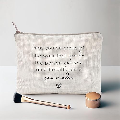Miniatura 4 de May You be Proud of the Work The Difference You Make, Coworker Retirement, Employee Gift, Gift for Coworkers, Makeup Bag Gift, Retirement Gift for