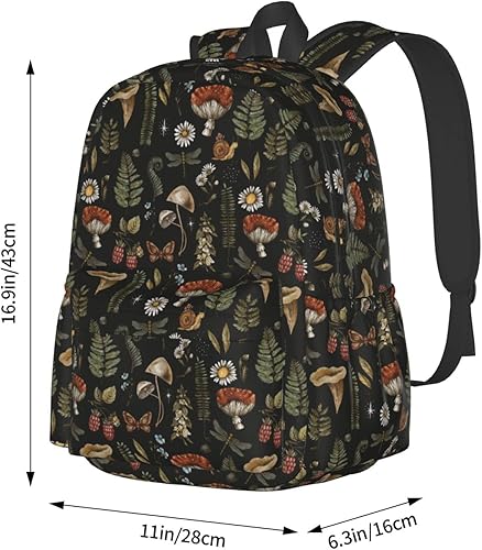 Miniatura 4 de SUPLUCHOM Mochila escolar casual para hombres, mujeres, niñas, niños, bolsa de poliéster para laptop con bolsillos laterales, a012, Mochilas Daypack