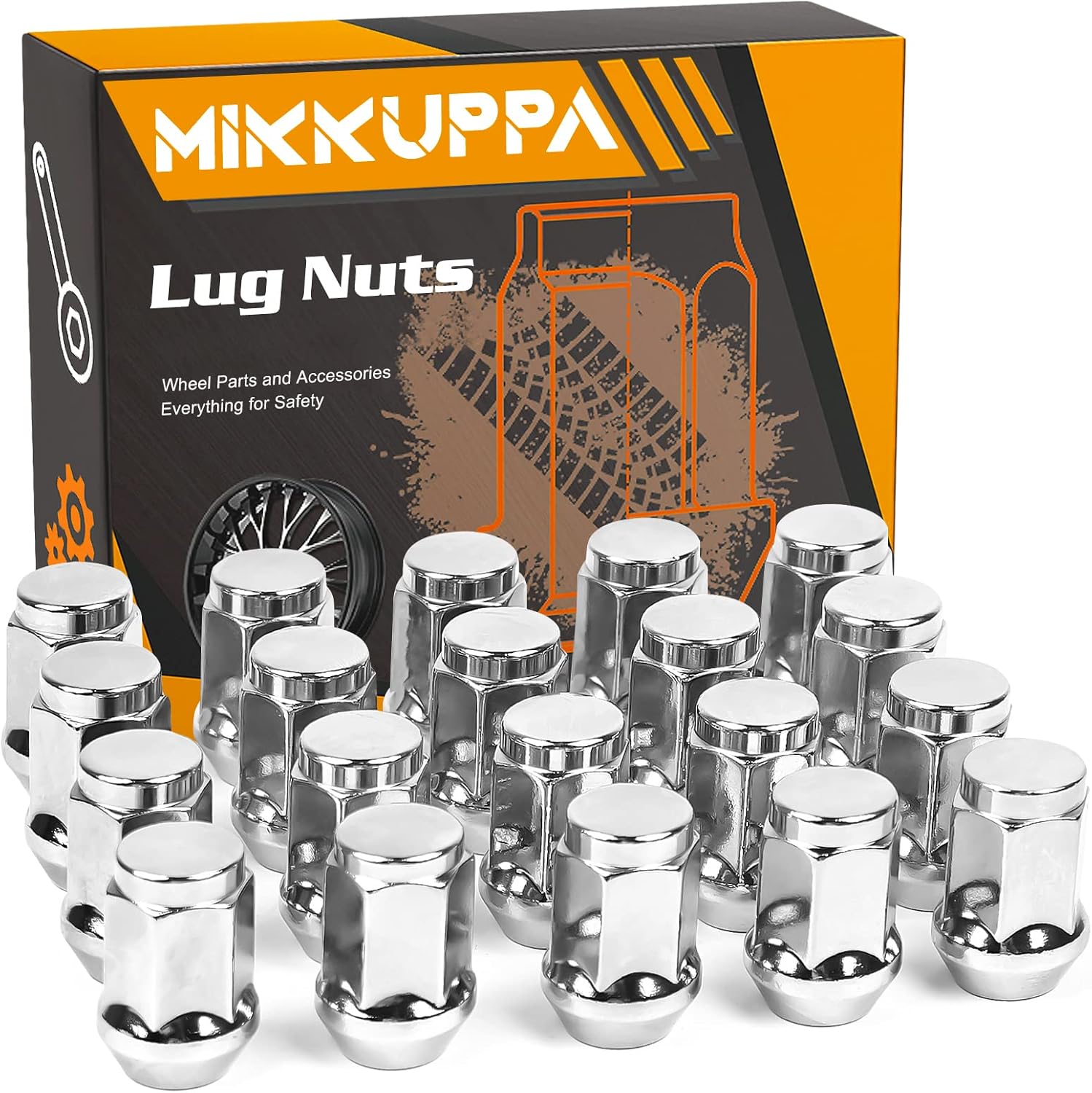MIKKUPPA 1/220 Lug Nuts for 19872018 Jeep Wrangler, 20022012 Jeep