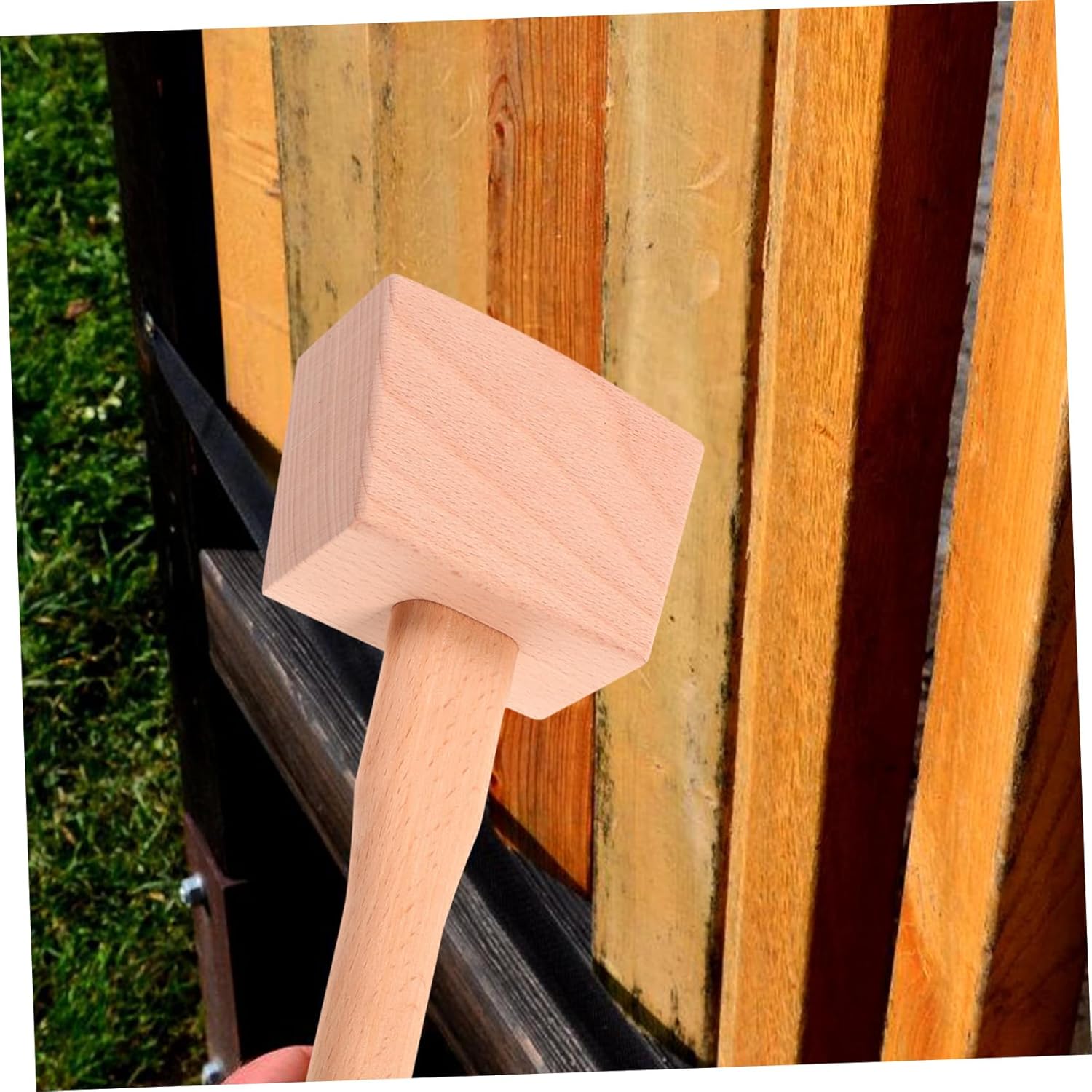 Gatuida 3pcs Wooden Mallet Solid Beech Hammer Ergonomic Hand Tool for Woodworking Crafting Carving Hammer Sturdy Structure for Striking Tasks Precision Workmanship