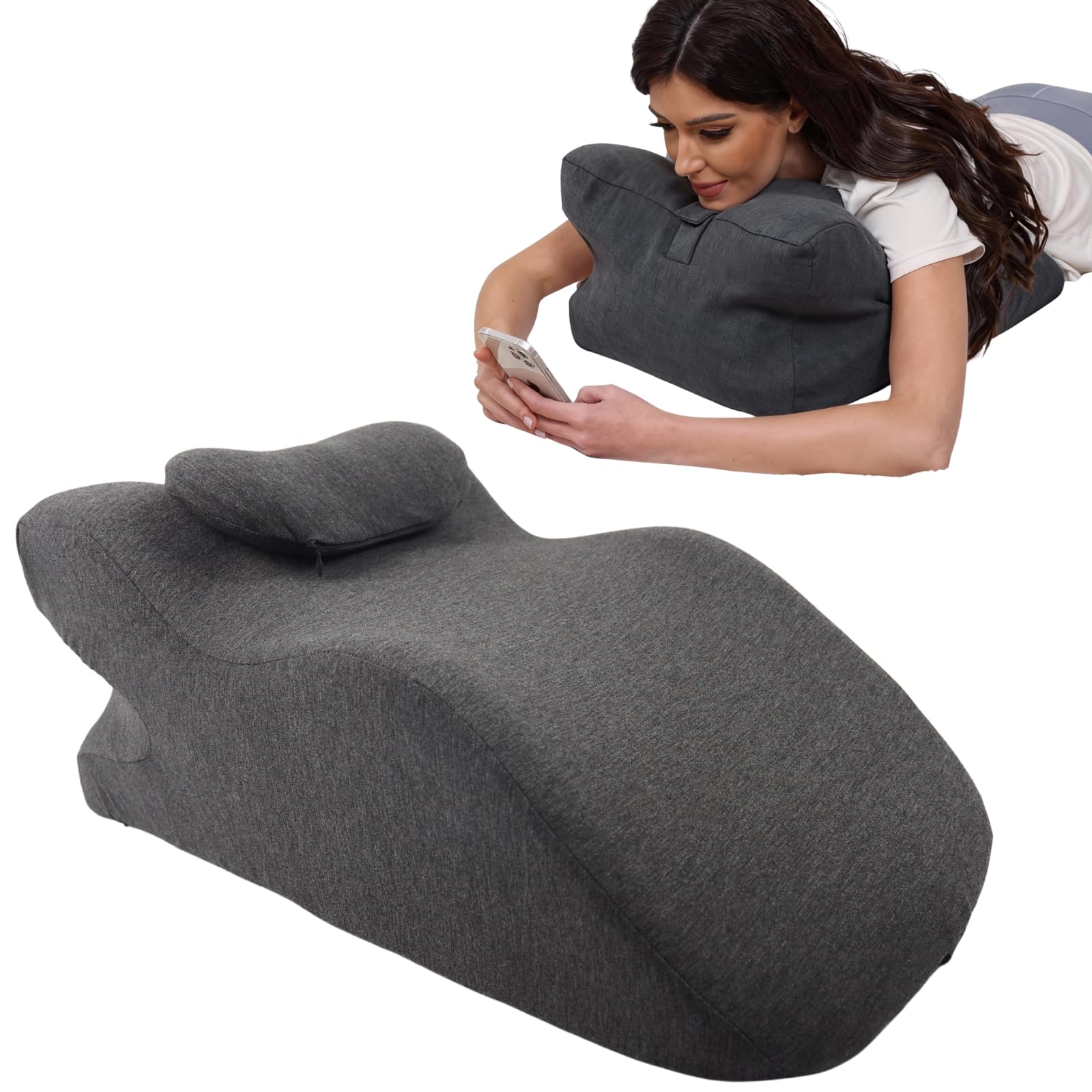 Amazon.com: cozwish Adult Memory Foam Ergonomic Wedge Prone Pillow