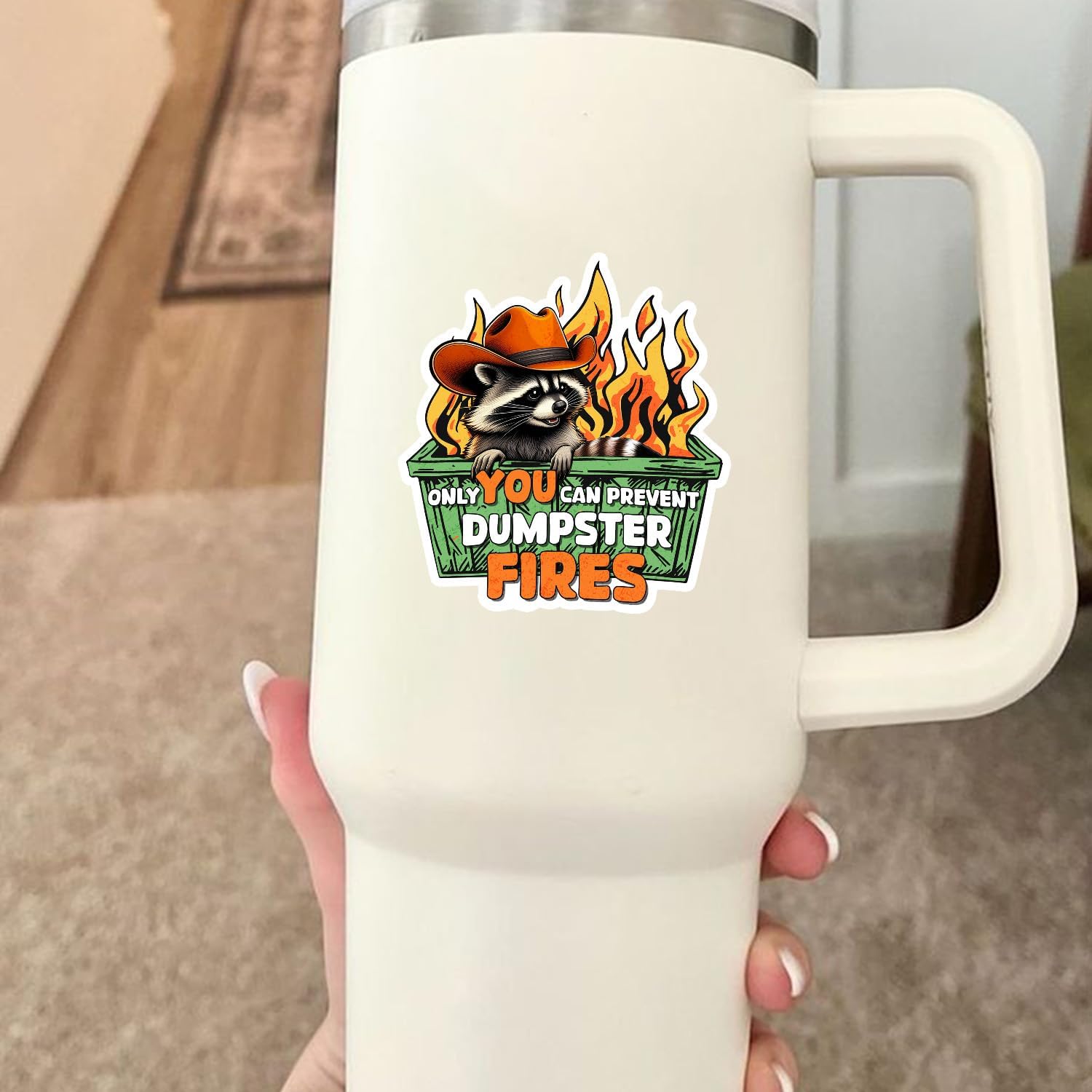 12 Pcs Funny Meme Dumpster Fire Stickers This Little Light of Mine I'm Gonna Let It Shine, Only You Can Prevent, Response Team, The Strongest - Vinyl Waterproof Decal for Water Bottle, Laptop 3 Inch - Image 5