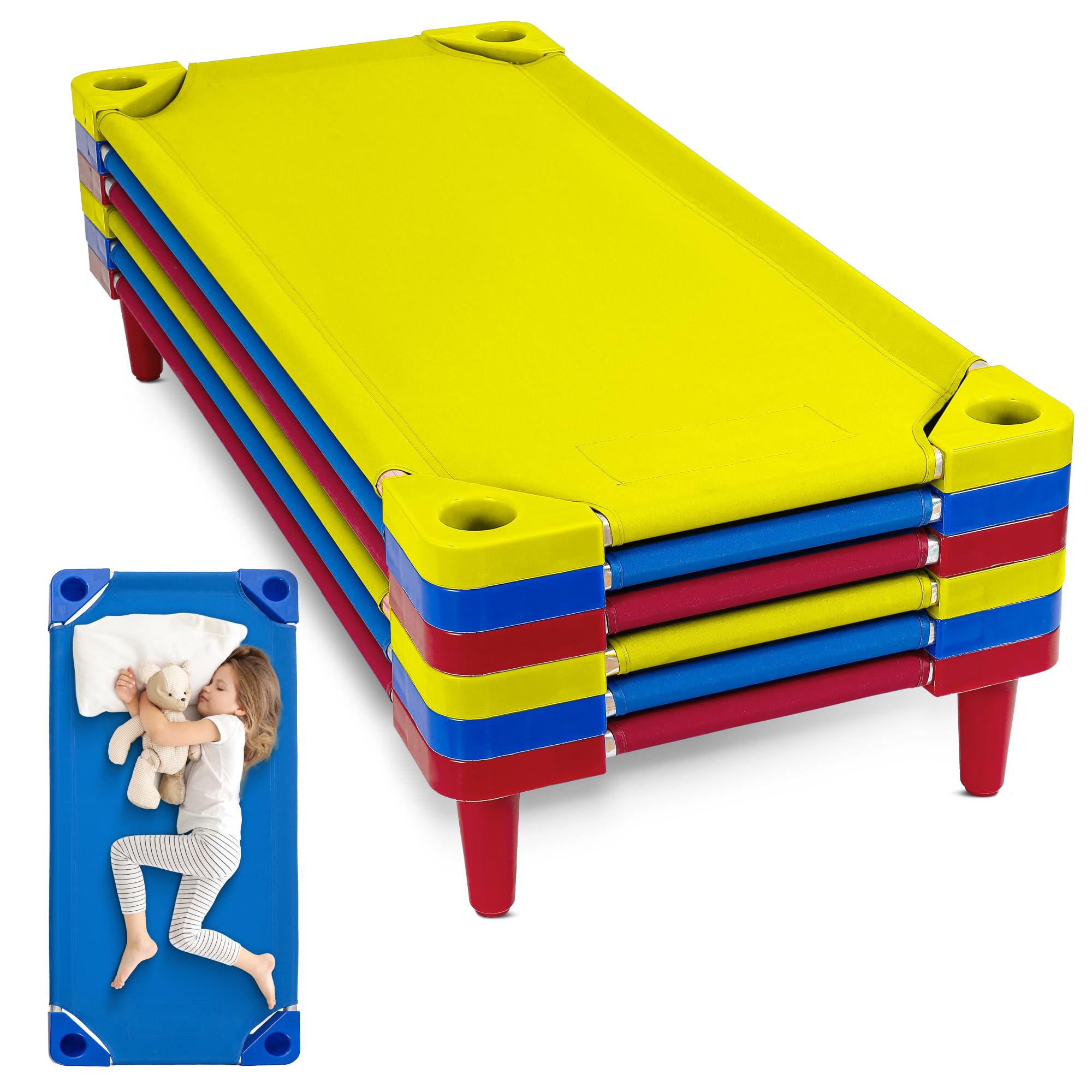 kotek stackable sleeping daycare cots for kids