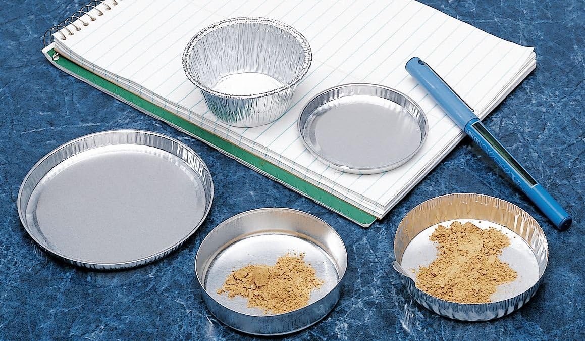 Eagle Thermoplastic Disposable Aluminum Crinkle Dishes with Tabs D57-100,