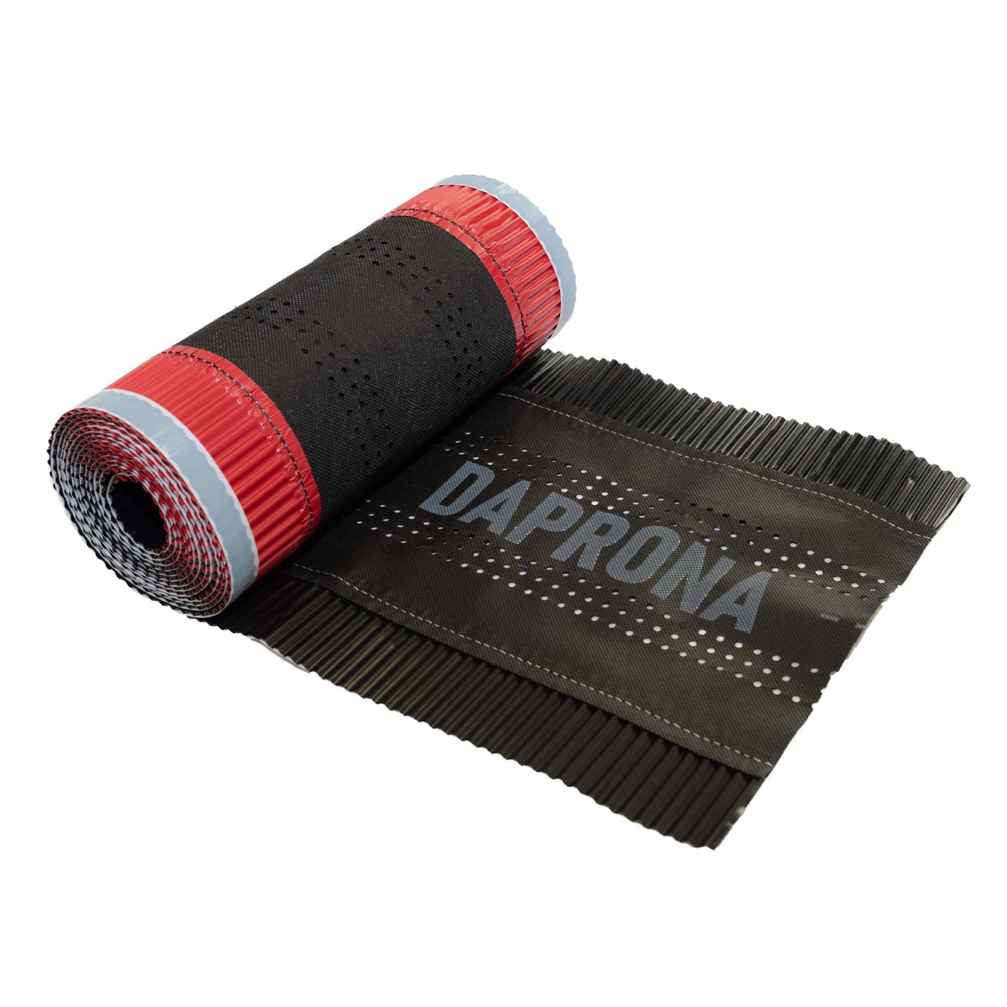 5m DAPRONA Dry Ridge Aluminium Super Vent 320mm Black RAL 9005 Butyl Adhesive โ image 1