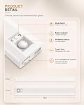 4 Pack 10’’ Under Cabinet Lighting, 6500K Motion Sensor Lights Indoor | Closet Light with 800LM, 6-Level Dimmable and Magnetic Mount, 120° Detection, 10FT Range for Kitchens, Closets, Stair