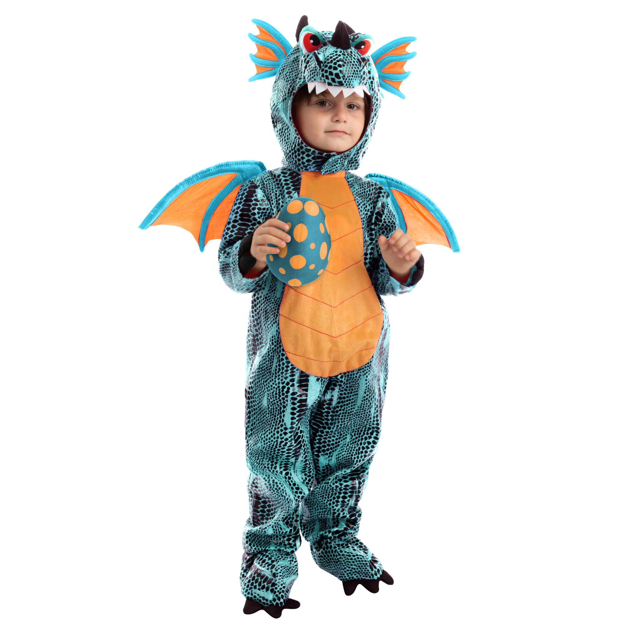 Spooktacular Creations Kostium czerwonego smoka na Halloween Trick or żart Dinozaur Dress-up gra fikcja