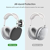 Vista 2 de ProCase Hard Case for Apple AirPods Max, Travel Protective Carrying Case with Silicone Ear Cushion Covers, Shockproof EVA Shell with Soft Lining &