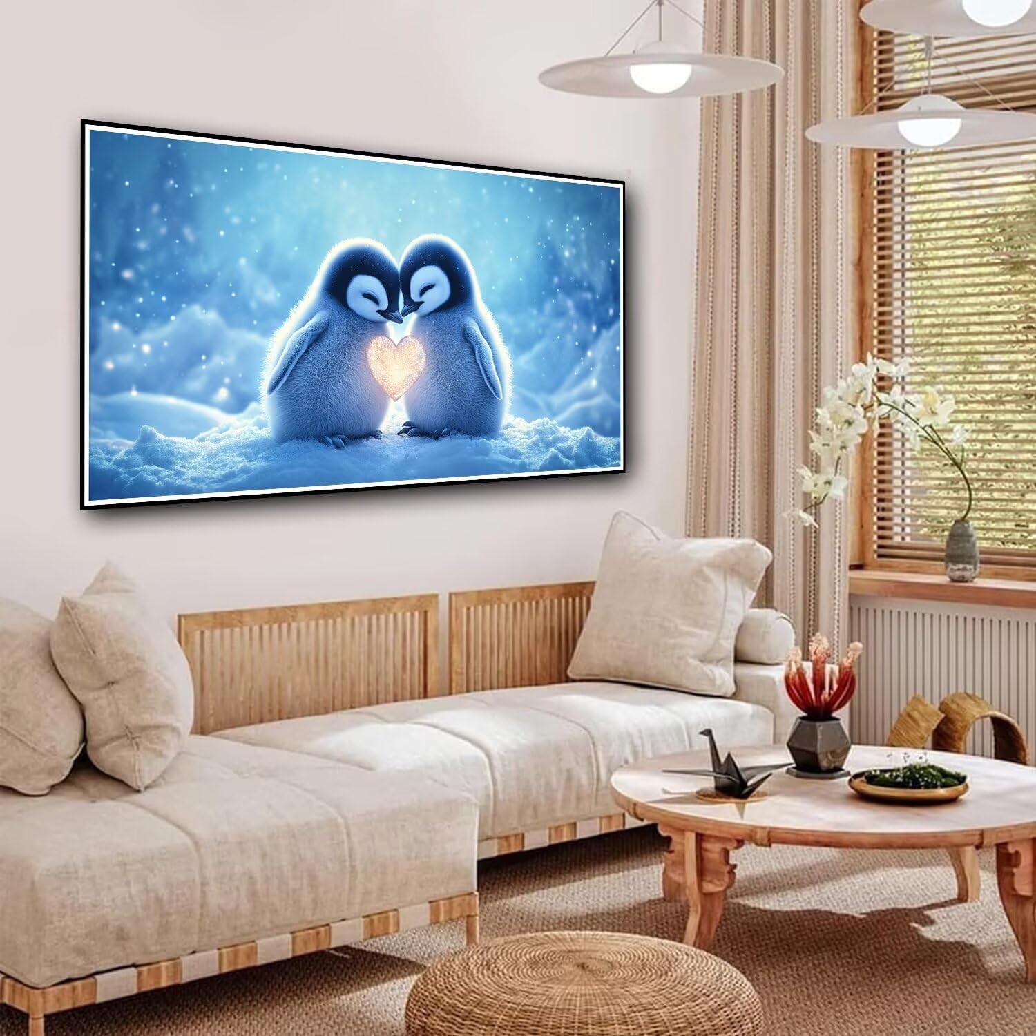 ペンギン　(油絵) ペンギン (油絵) - メルカリ