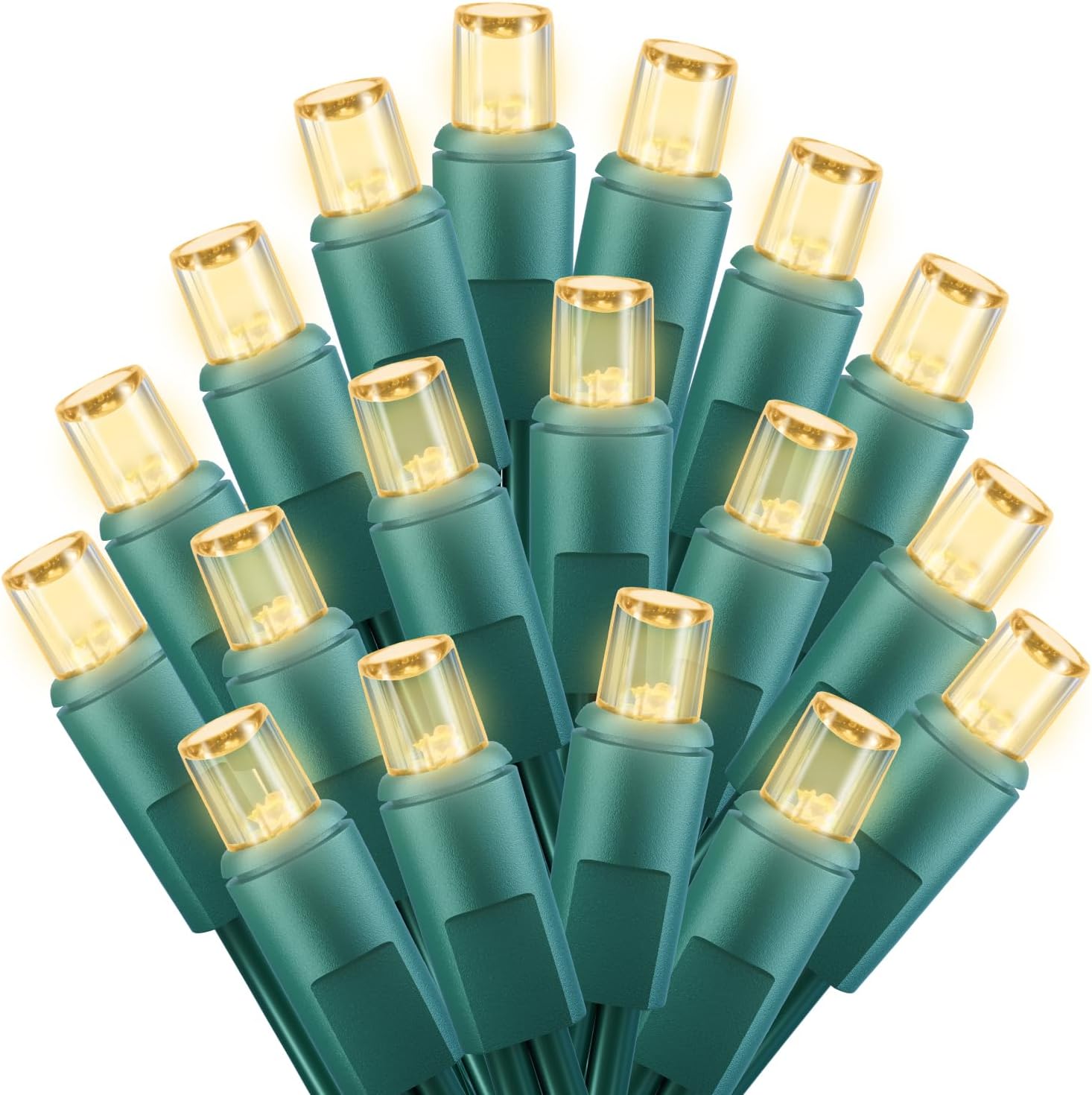 LED Christmas Mini String Lights, 28 Feet 100LEDs F5 Warm