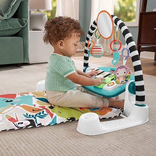 Miniatura 4 de Fisher-Price HRB13 Gimnasio de piano Glow and Grow Kick & Play