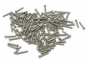 iexcell 100 Pcs M2 x 12mm Thread Pitch 0.4 mm Stainless Steel 304 Hex Socket Button Head Cap Screws Bolts Kit