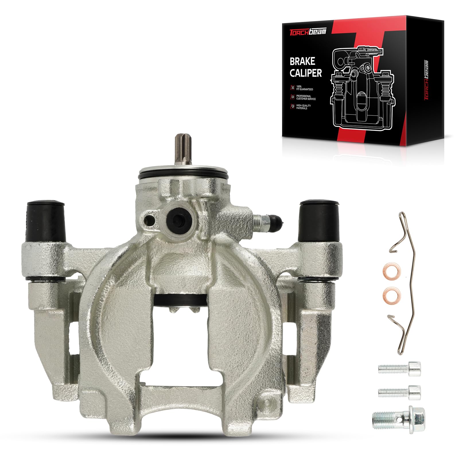 Torchbeam Rear Brake Caliper Right for Ford 2013-2020 Fusion 2.5L, Ford 2014-2020 Fusion 1.5T, Ford 2013-2020 Fusion 2.0T, Rear Right Caliper Replace # 18B5476