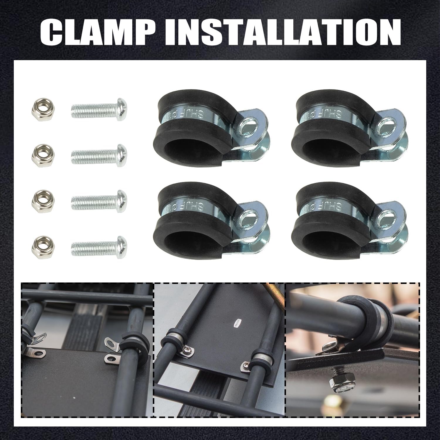RANSOTO Universal Steel Roof Racks Spare Tire Carriers- Tire Mount Lock for Spare Tires up to 35 inches