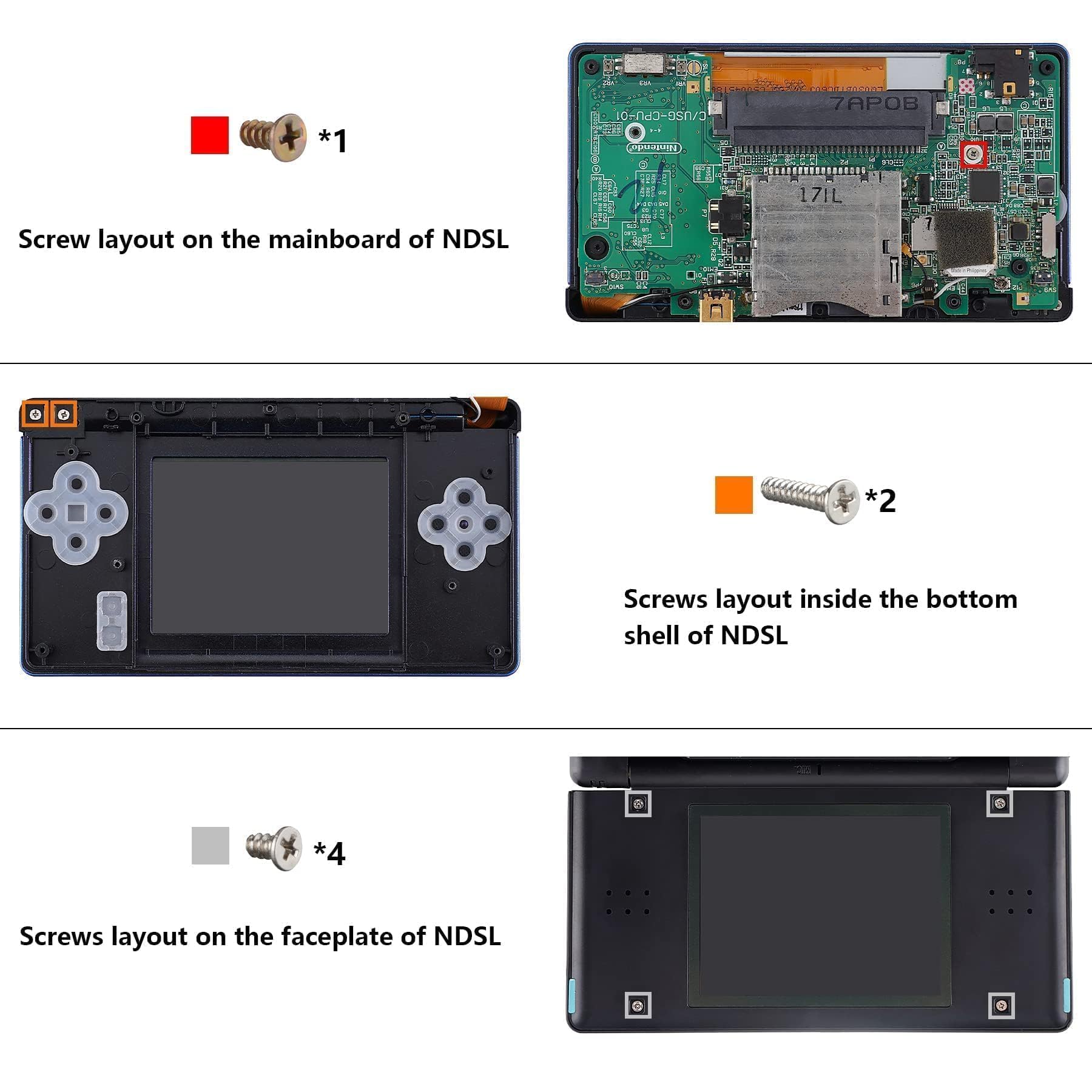 eXtremeRate Carcasa para Nintendo DS Lite Funda Protectora Personalizada Placa Cubierta Completa con Botones y Lente de Pantalla para Nintendo DS Lite NDSL-NO Incluye Consola(Clásico SFC SNES EU)