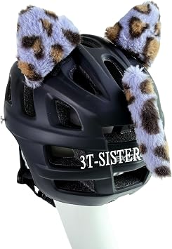 Cute Cat Ears for Helmet with Tail Decoration Reusable Design 3pcs