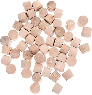 OFFSCH 50pcs Screw Hole Plugs Carpenter Bee Hole Plugs Wood Plugs for Screw Holes Wood Plugs Screw Holes Pocket Hole Plugs Carpenter Bee Plugs Hole Stopper Plug Decorate Beehive Wooden