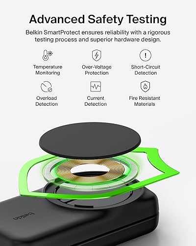 Miniatura 8 de Belkin Cargador MagSafe Compatible, Estación de Carga 3 en 1, Soporte de Carga Inalámbrica Magnética Qi2.2 25W, Soporte de Carga Plegable para Negro