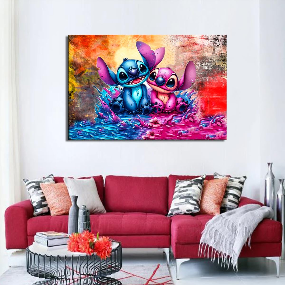 Myartstyle Leinwandbilder Cartoons Kinder Film Tiere für Kinderzimmer Kunstdruck (115x75 cm)