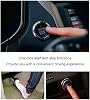 Keyless Entry Car Alarm System Push Start Button Remote Start Starter DC12V Car Keyless Entry Security Alarm System Remote Engine Starter Push to Start Stop Iginition Kit Button