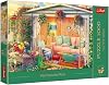 Trefl Premium Plus - Puzzle Tea Time: My Favorite Places - 1000 pieces, Series of Painted Nostalgic Pictures, Perfectly Matching Elements, for Adults and Children from 12 Years, 10801