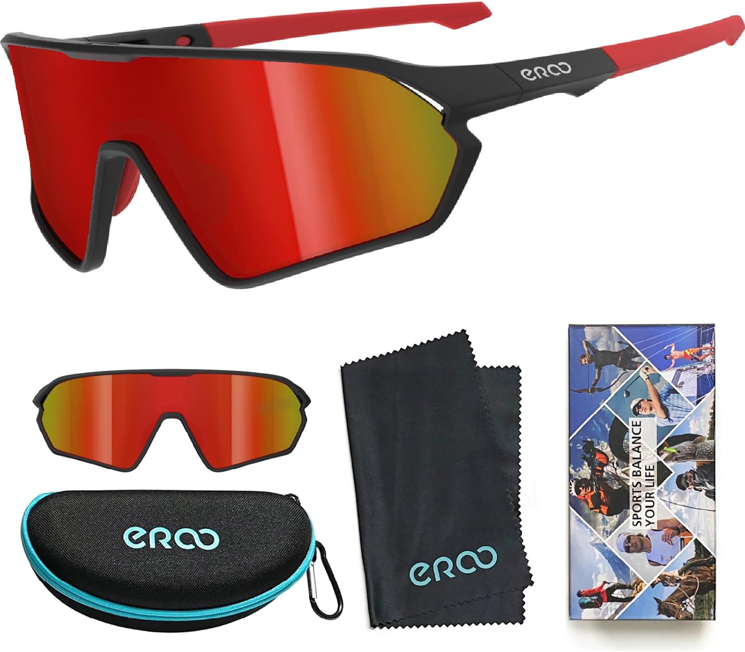 Youth Baseball Shield Polarized Sunglasses Kids Boys Girls Women 1206 Cycling Softball Lightweight Sports Shades Padel - Image 2