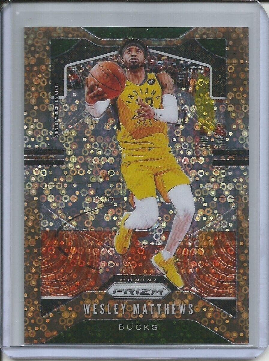 Wesley Matthews 2019-20 Prizm Fast Break Bronze Prizm #d 18/20 Card 214 - Unsigned Basketball Cards
