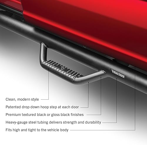 Miniatura 10 de N-Fab Nerf Steps RS  Negro texturizado, longitud de la cabina  707417722  Se adapta a Toyota Tundra Double Cab 2007-2021, a gas SRW