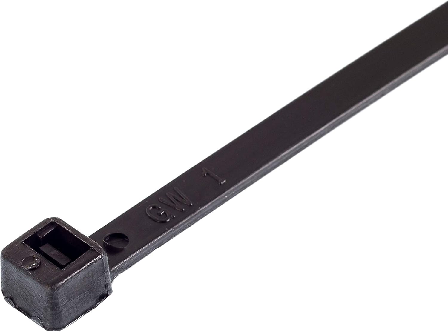 GTSE 14 Inch Black Zip Ties, 100 Pack, 50lb Strength, UV Resistant Long Nylon Cable Ties, Self-Locking 14" Tie Wraps