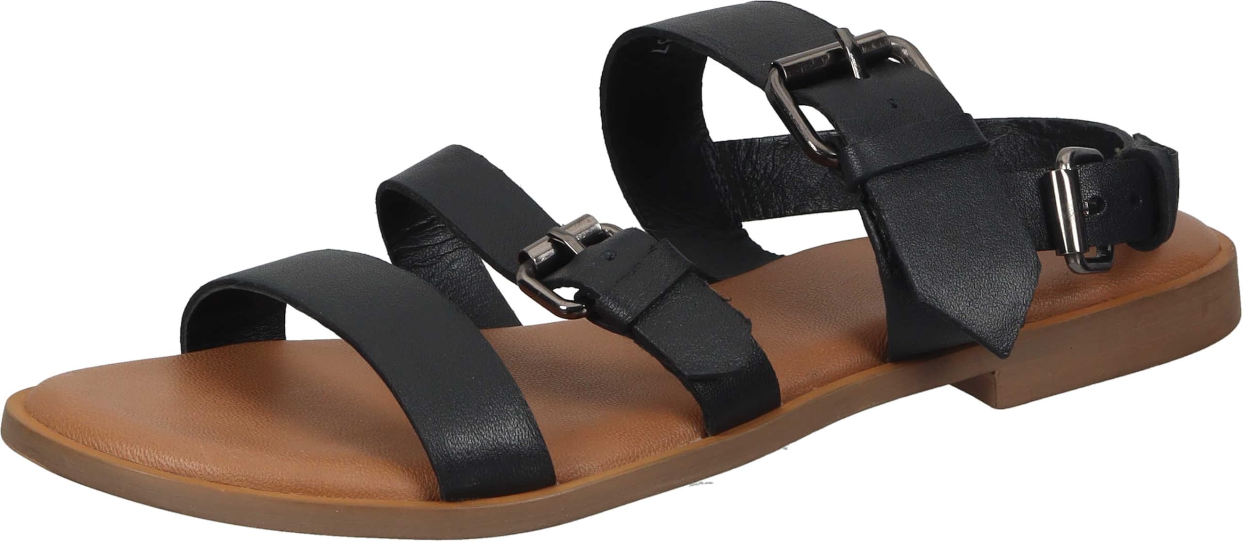 PIAZZA Women's Classic Sandal, Black, 6