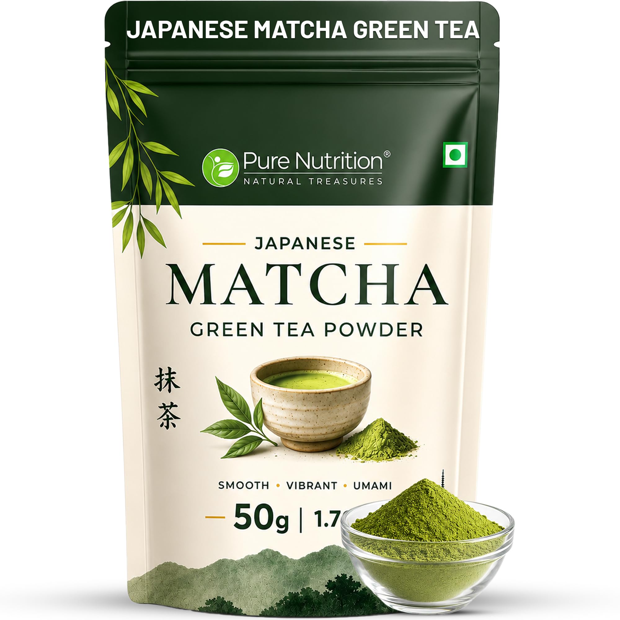 Pure Nutrition Japanese Matcha Green Tea Powder 50g | Matcha Green Tea for Weight Loss | Premium Culinary Grade Matcha for Latte, Smoothie & Baking | Smooth, Vibrant, Rich in Antioxidants | Natural Energy & Metabolism Support | Vegetarian-image-8