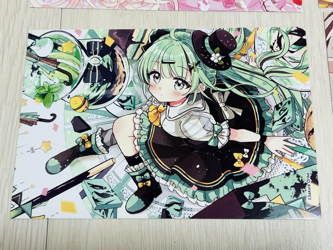 スーサイドガール 　イラストカード5枚とイラストペーパーとアニメイトSCFカード スーサイドガール イラストカード5枚とイラストペーパーとアニメイト