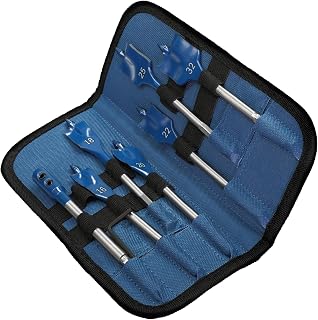 7x EXPERT Self Cut Speed Spade Drill Bit Set (for Softwood, Particleboard, Ø 16,0, 18,0, 20,0, 22,0, 25,0, 32,0 mm, Professional Accessory Drill Driver)