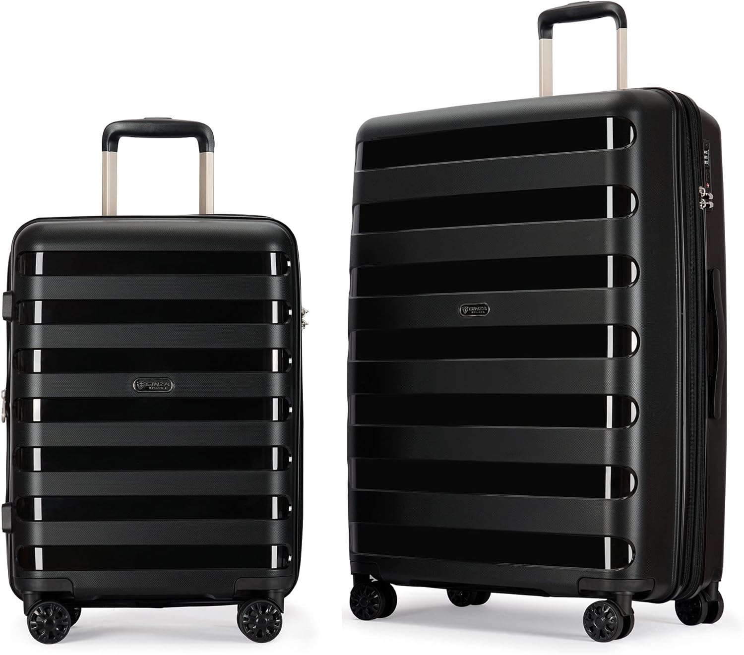 GinzaTravel Luggage 2-Piece PP Spinner Set 20/28