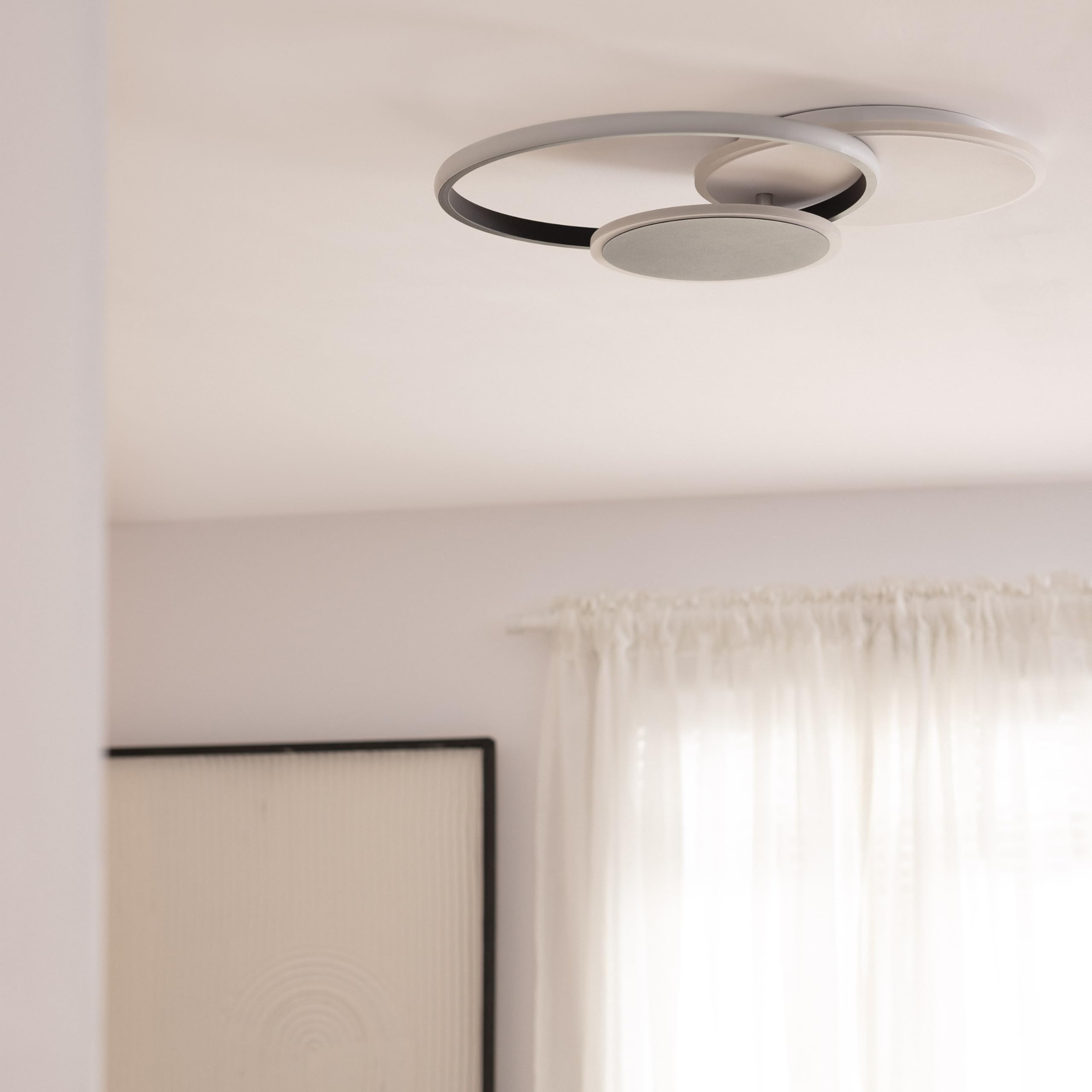 LEDKIA Lampa Sufitowa LED 27W z Metalu Mini Eklips Berno 4000K Biały Neutro