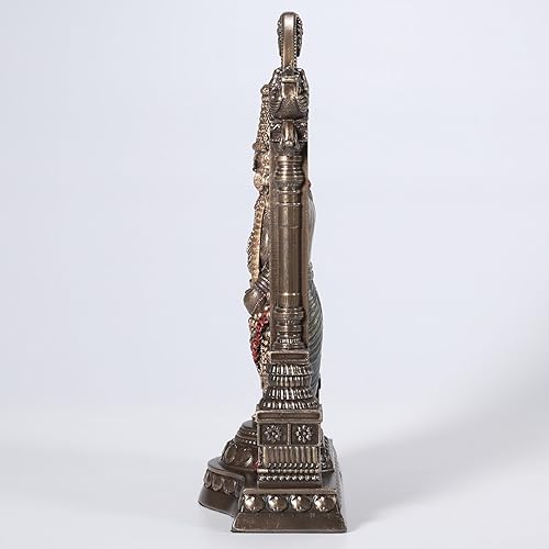 Miniatura 5 de Veronese Design Señor Venkateswara de 8 3/8 pulgadas como Balaji Resina Fundida en Frío Acabado Bronce Estatua