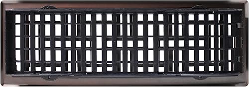 Miniatura 7 de Decor Grates AJH414-RB - Registro de suelo oriental, de 4 x 14 pulgadas, con acabado de bronce cepillado