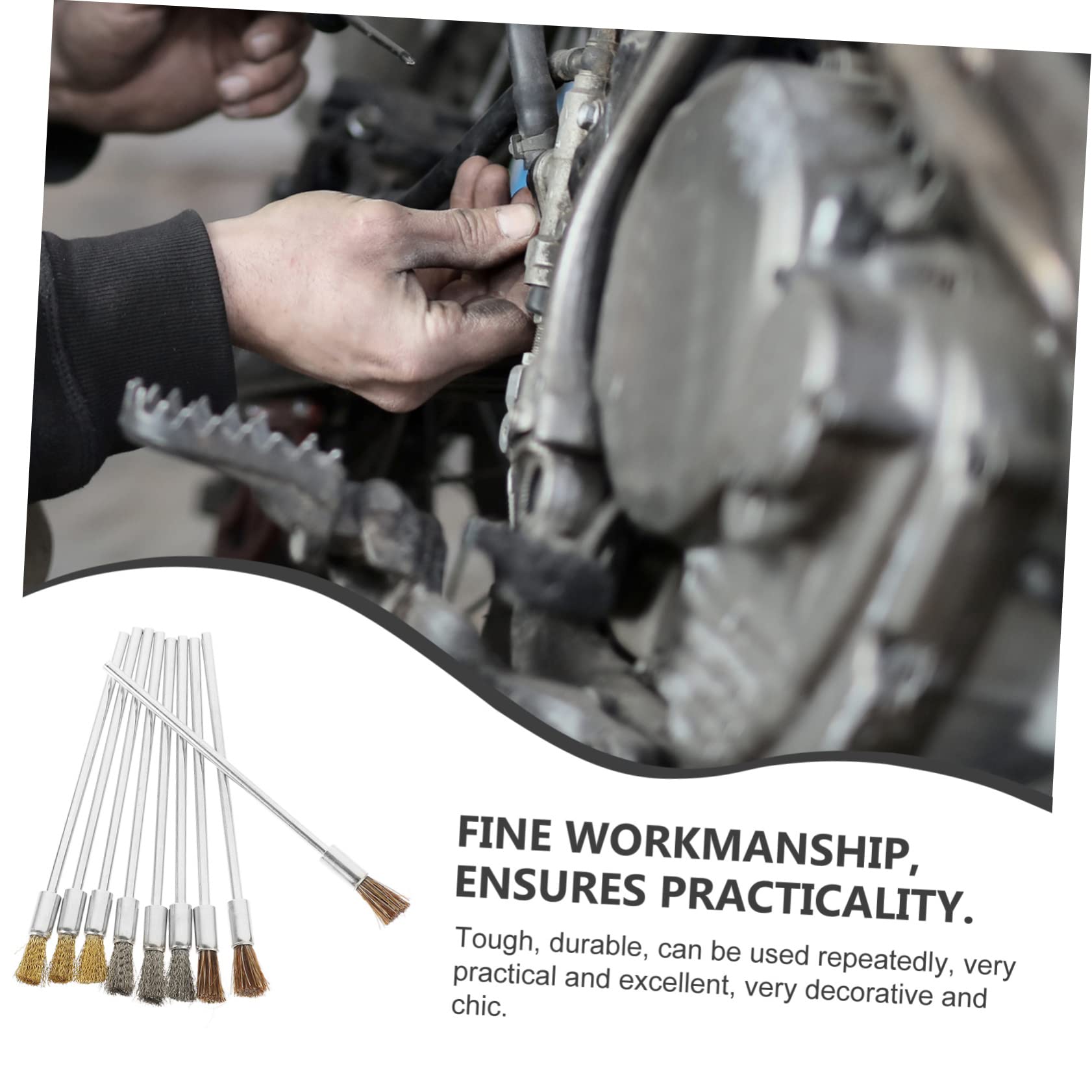 Unomor Wire Brush for Drill 9pcs Set for Cleaning Polishing Stripping Metal Brush Removal Tools for Paint Dust