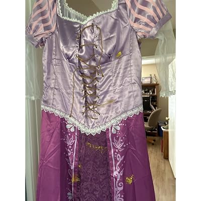 open lace back dress Little Adventures Classic Rapunzel Princess Dress Up Costume