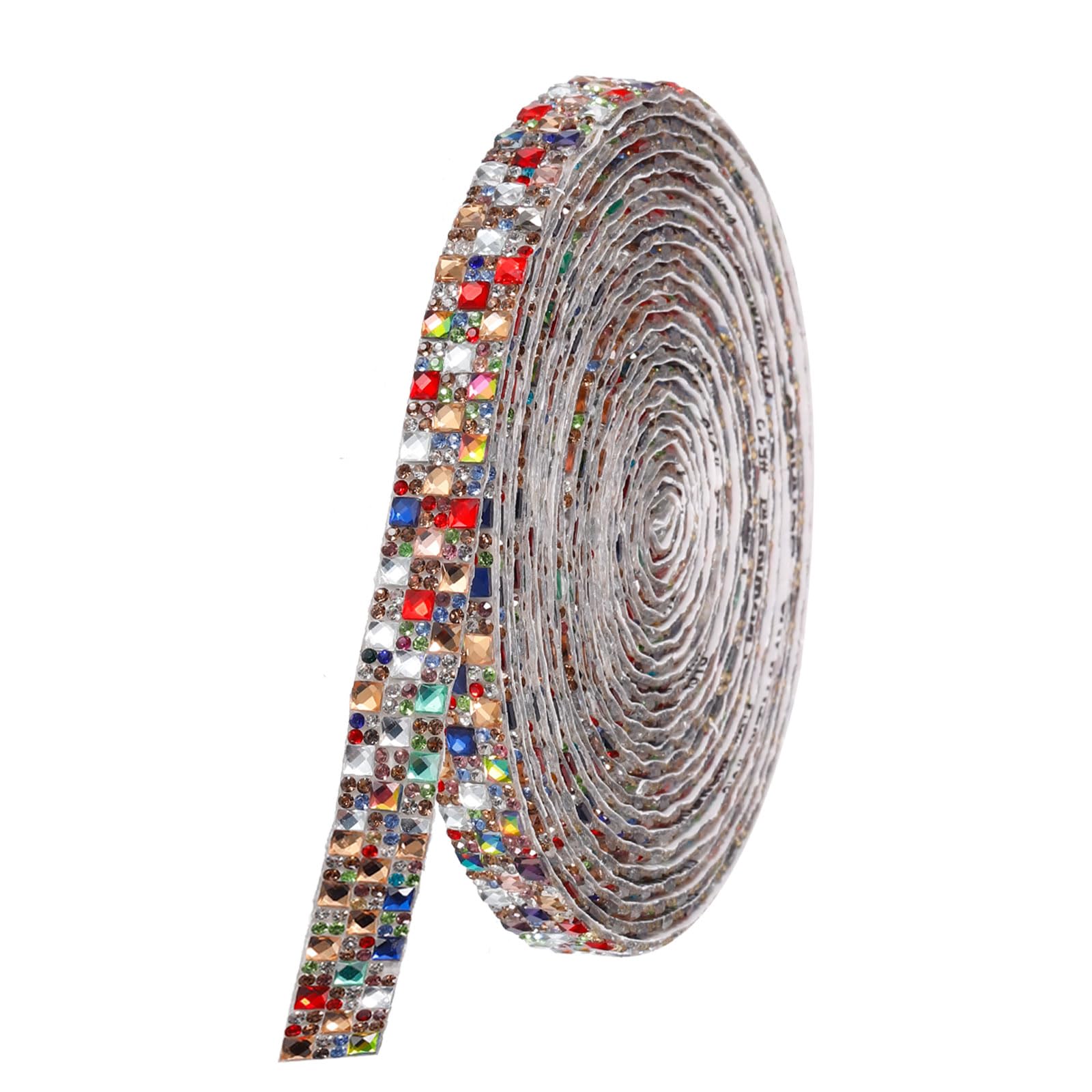 Cintas de diamantes de imitación coloridas para decoración de pasteles de boda y cumpleaños