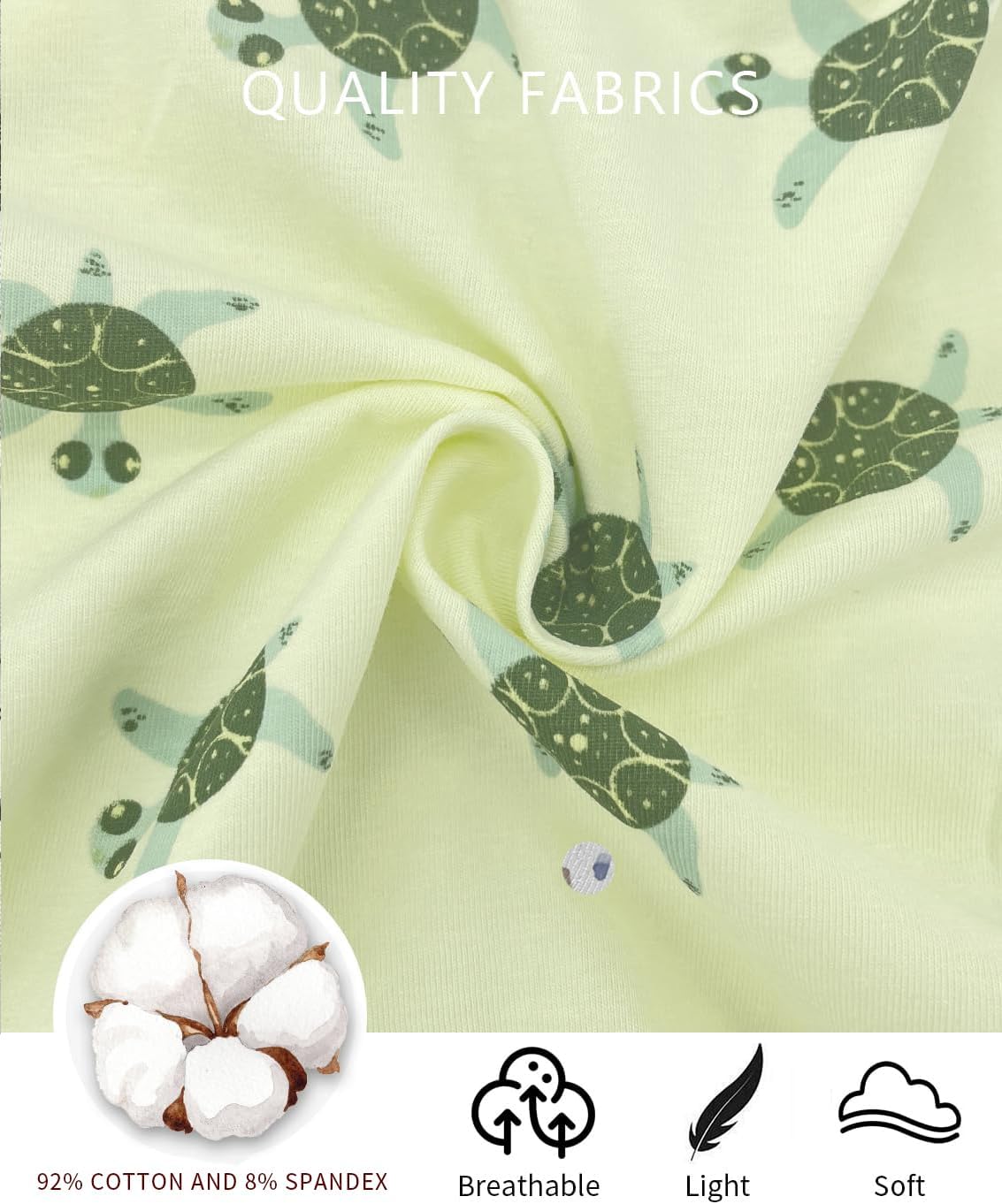 Jimonda Baby Rompers Cotton Baby Boys Baby Girls Short Sleeve Sleepers Pjs Two Way Zipper One-piece Neutral Sleep and Play - Image 4