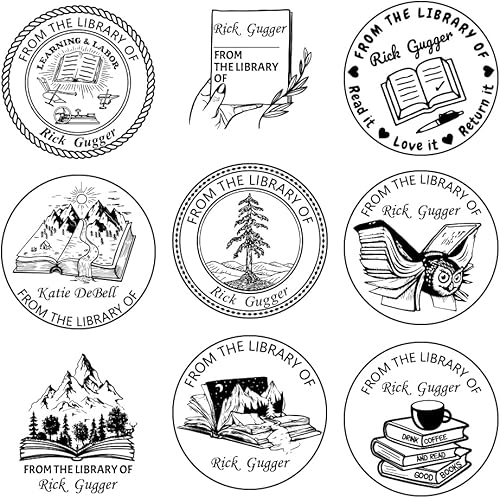 Miniatura 2 de Sello de libro personalizado, Sello de biblioteca personalizado para profesores, Sello de maestro personalizado, de la biblioteca de, Este libro