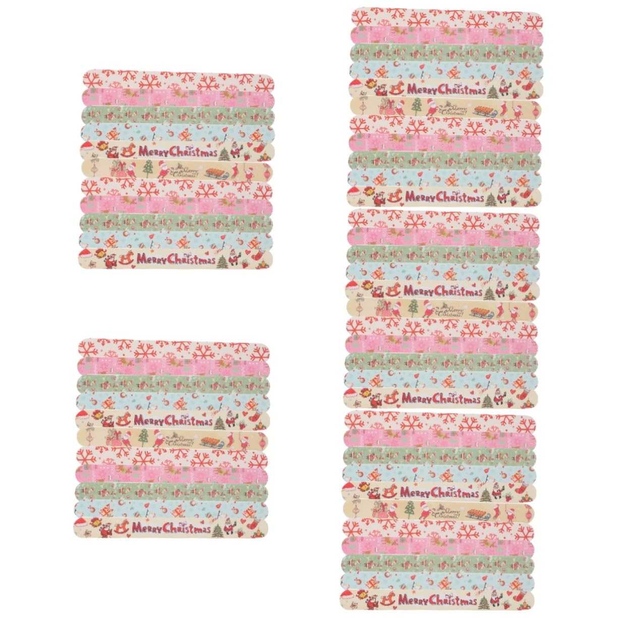 Beaupretty Lot de 5 Limes à à Motif de Noël Bloc Polissoir pour Le Soin Des Pièces X 5