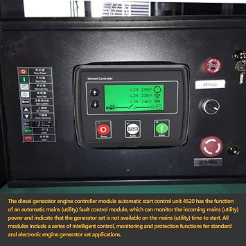 DSE4520 AMF Control Module Automatic Transfer Switch with LCD Display Generator Auto Start Controller Mains Failure Detection