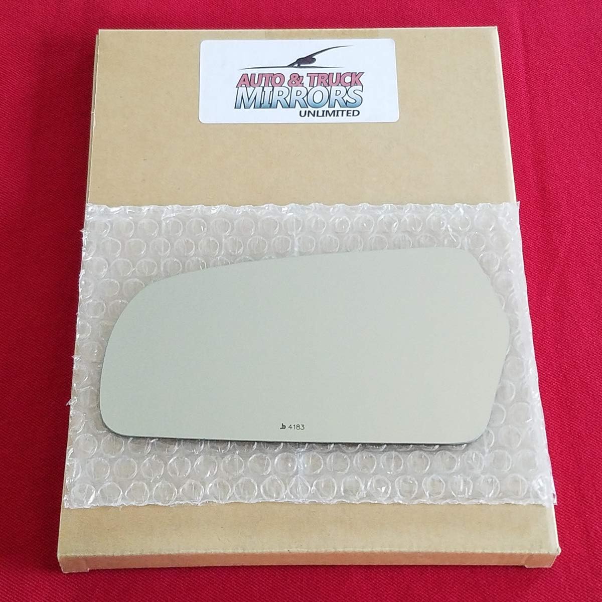 Mirror Glass + Full Size Adhesive Pad for 2006-2010 Kia Optima Driver Side Replacement (2006 2007 2008 2009 2010 06 07 08 09 10)